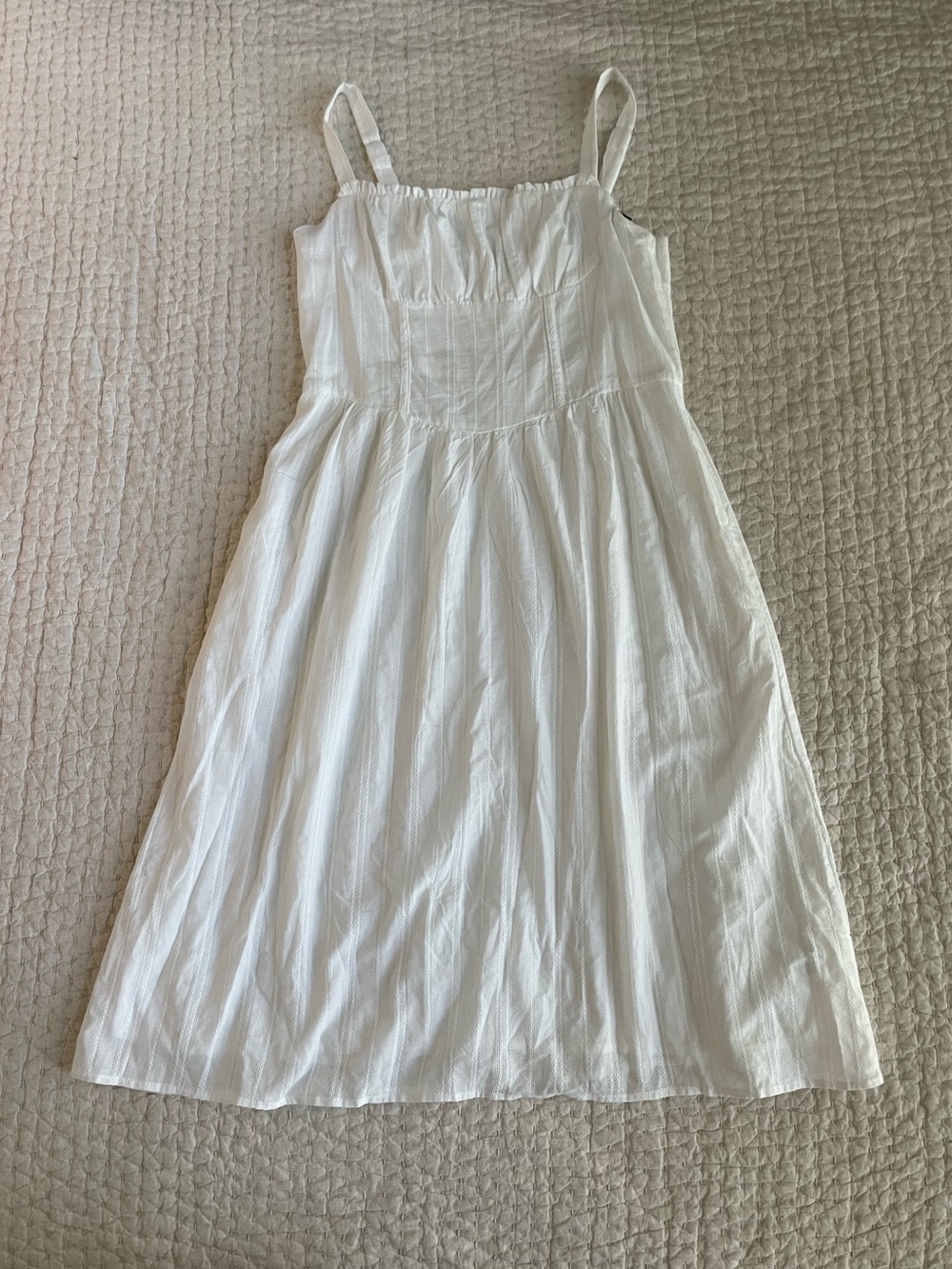 NWT Target White Eyelet Strap Maxi Dress